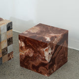 Table d’appoint en onyx rouge