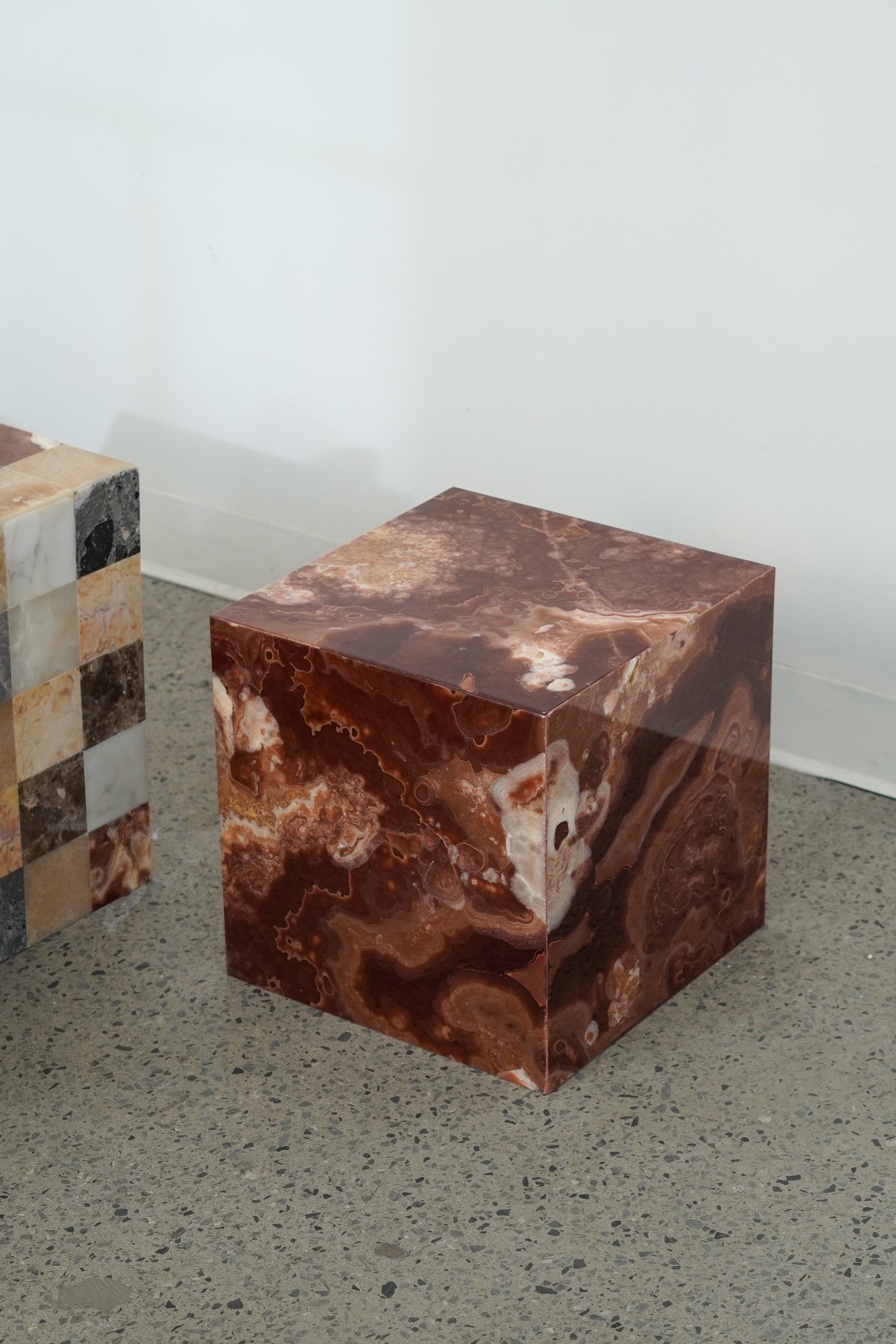 Red Onyx Side Table