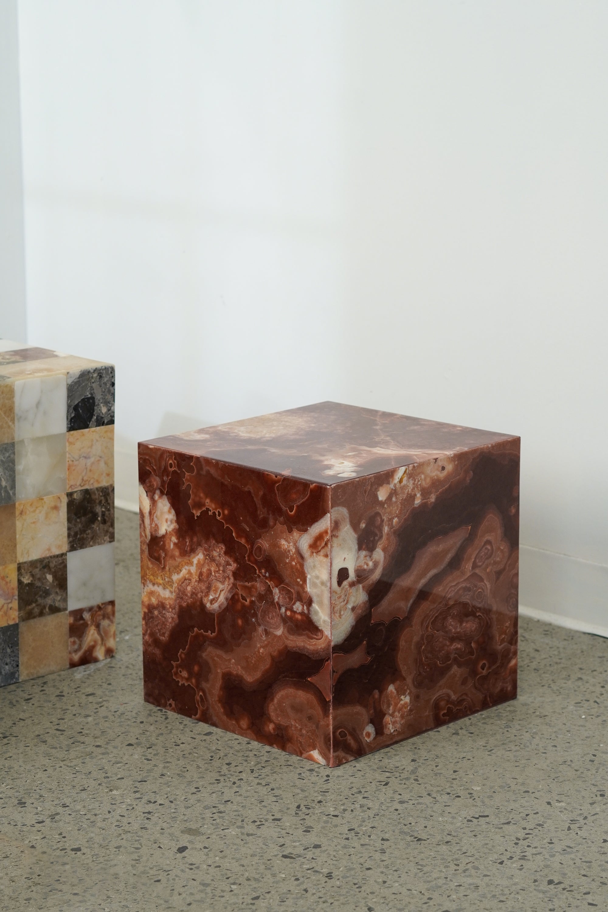 Red Onyx Side Table