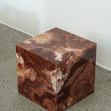 Table d’appoint en onyx rouge