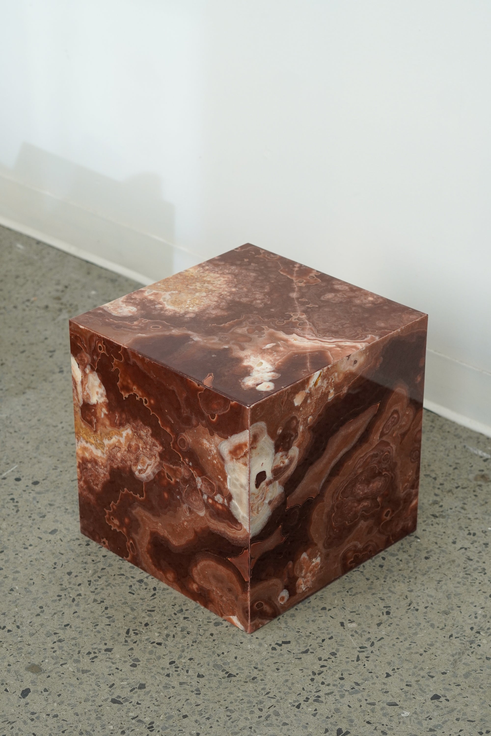 Red Onyx Side Table