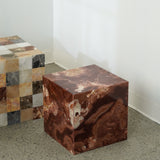 Table d’appoint en onyx rouge