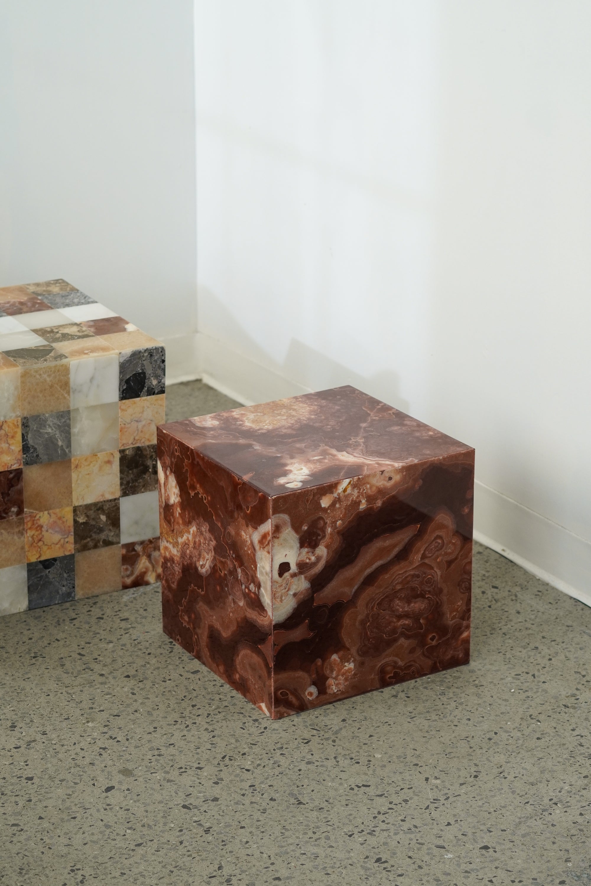 Red Onyx Side Table