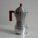 Red Pulcina Espresso Coffee Maker by Alessi