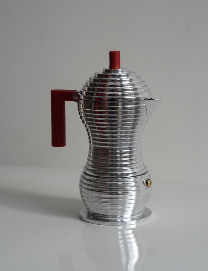 Red Pulcina Espresso Coffee Maker by Alessi