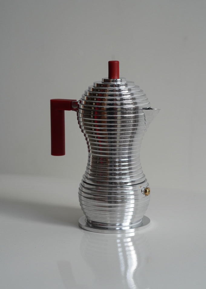 Red Pulcina Espresso Coffee Maker by Alessi