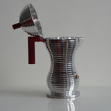 Red Pulcina Espresso Coffee Maker by Alessi