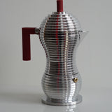 Red Pulcina Espresso Coffee Maker by Alessi