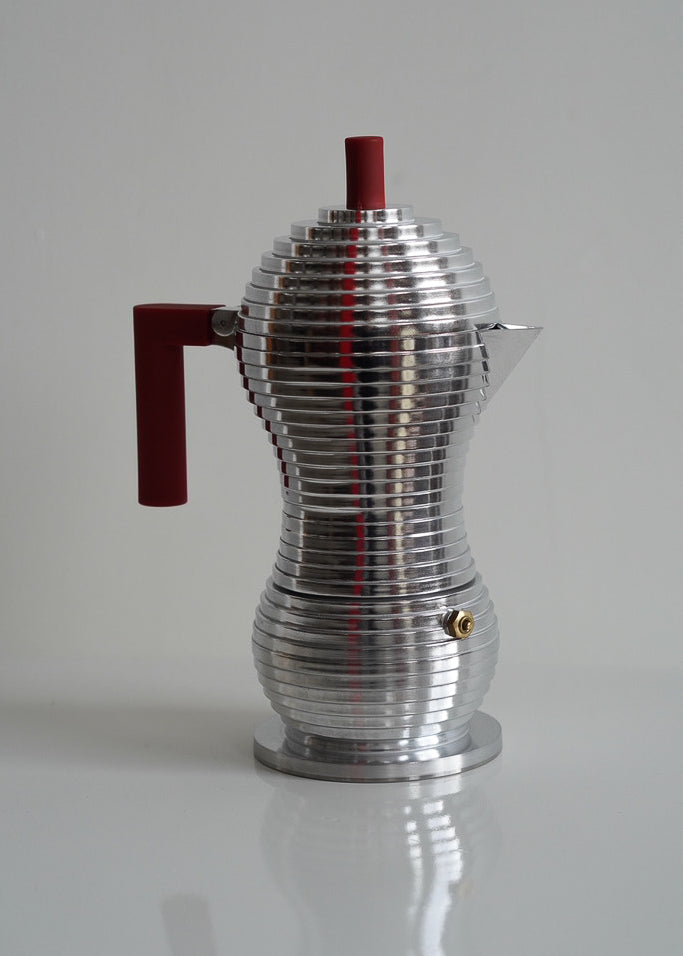 Red Pulcina Espresso Coffee Maker by Alessi