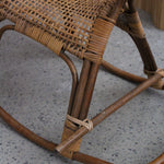 Bamboo and Rattan Rocking Horse by Franco Albini