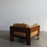 Rosewood and Leather Armchair