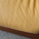 Rosewood and Leather Sofa