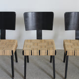 Chaises d’appoint tressées par Russell Spanner