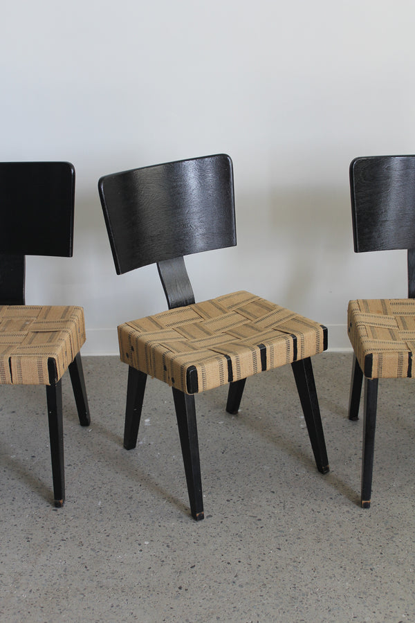 Woven Side Chairs by Russell Spanner