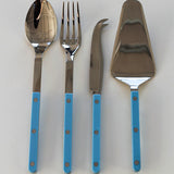 Pastel Blue Bistrot 4-Piece Serving Set by Sabre