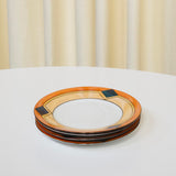 Set of 4 Art Deco Revival Plates