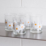 Set of 4 Daisy Glasses