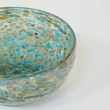 Set of 6 Blue Speckled Glass Bowls