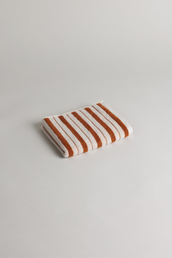 San Luis Hand Towel in Fuyu & Chalk by Baina