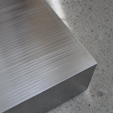 Table basse en acier inoxydable