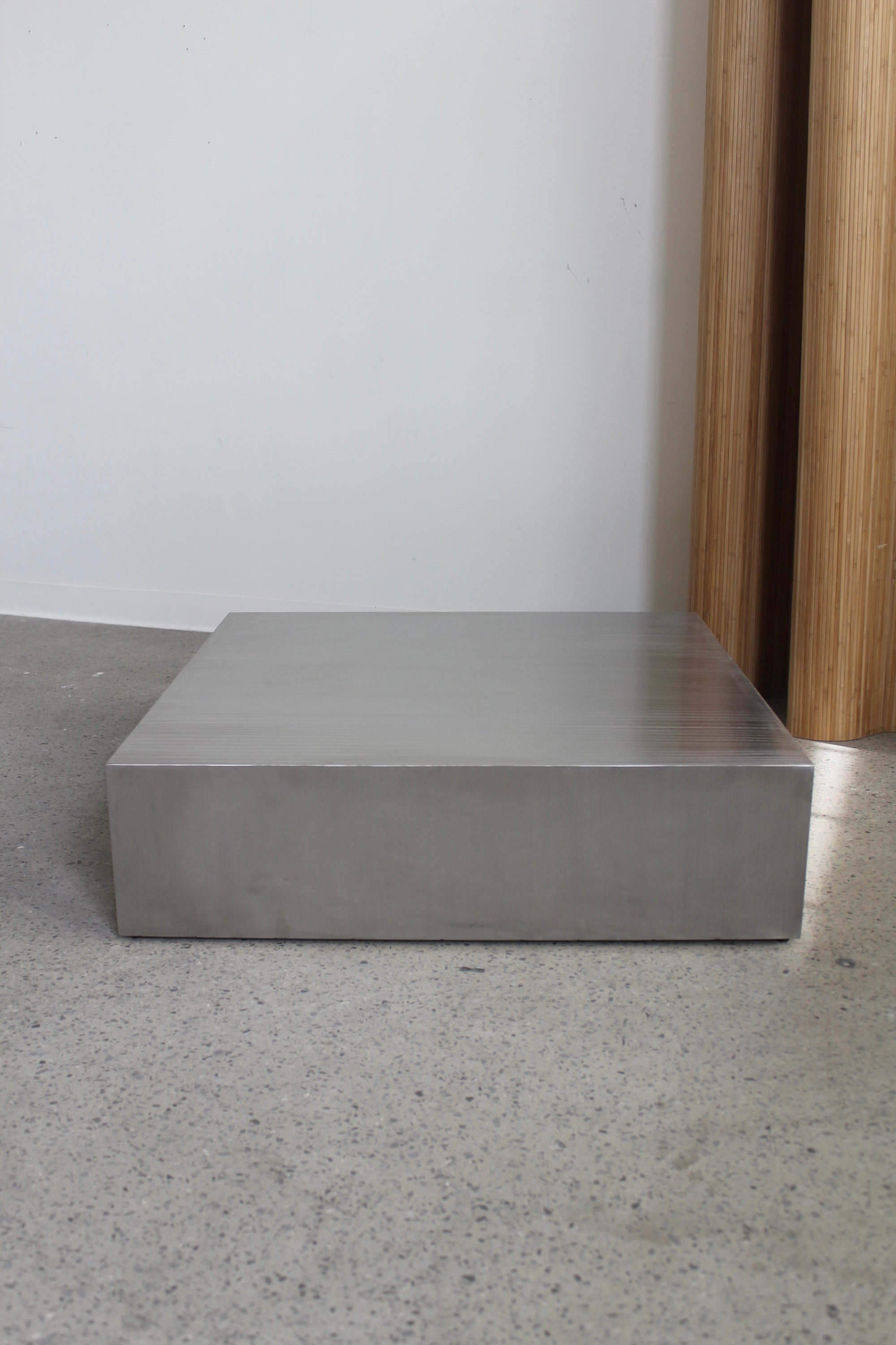 Low Stainless Steel Coffee Table