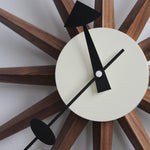 Vintage Wood Sunburst Clock George Nelson