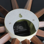 Vintage Wood Sunburst Clock George Nelson