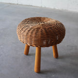 Wicker Stools attributed to Tony Paul