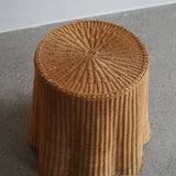 Trompe L'Oeil Draped Side Table