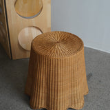 Trompe L'Oeil Draped Side Table