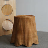 Trompe L'Oeil Draped Side Table