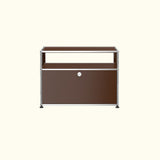 Table d’appoint longue avec porte basse O118 par USM Haller