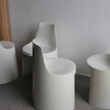 Set of 4 Cream Umbo Stacking Chairs by Kay Leroy Ruggles