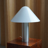 Lampe de table blanche et chrome