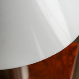 Lampe de table blanche et chrome