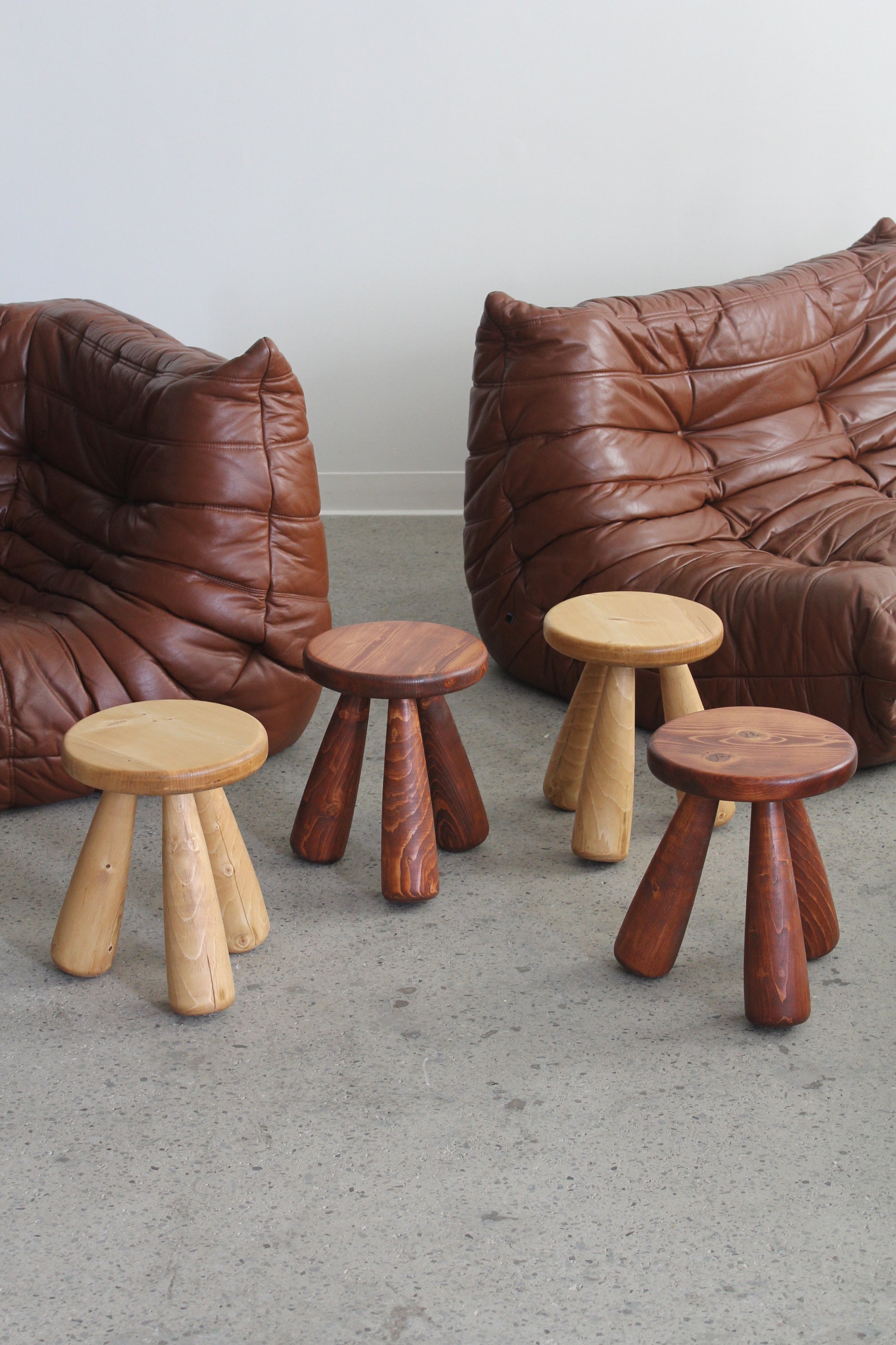 Wood Stool by Le Centerpiece