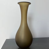 XXL Bottle Vase in Olive by Verre d'Onge