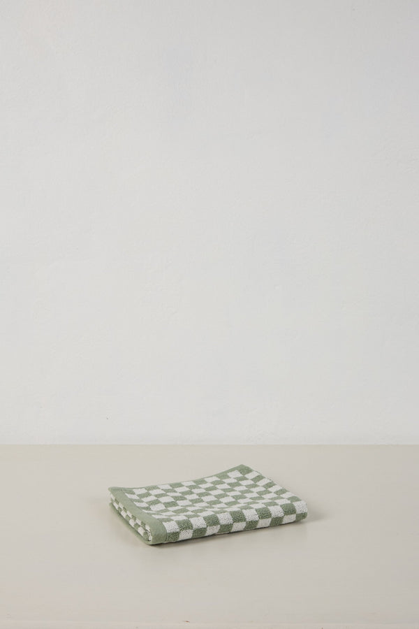 Josephine Hand towel in Sage & Chalk by Baina