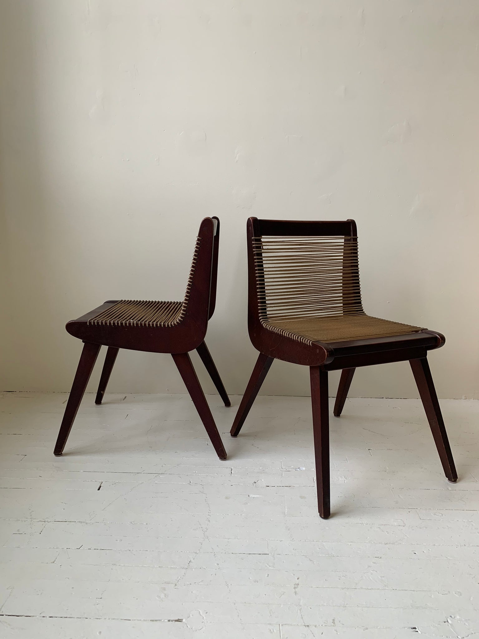 Wooden Cord Chairs