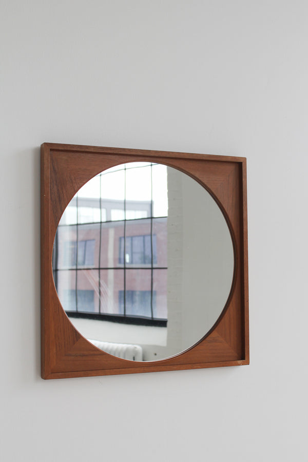 Teak Wall Mirror