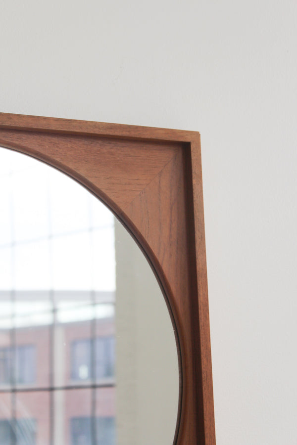 Teak Wall Mirror