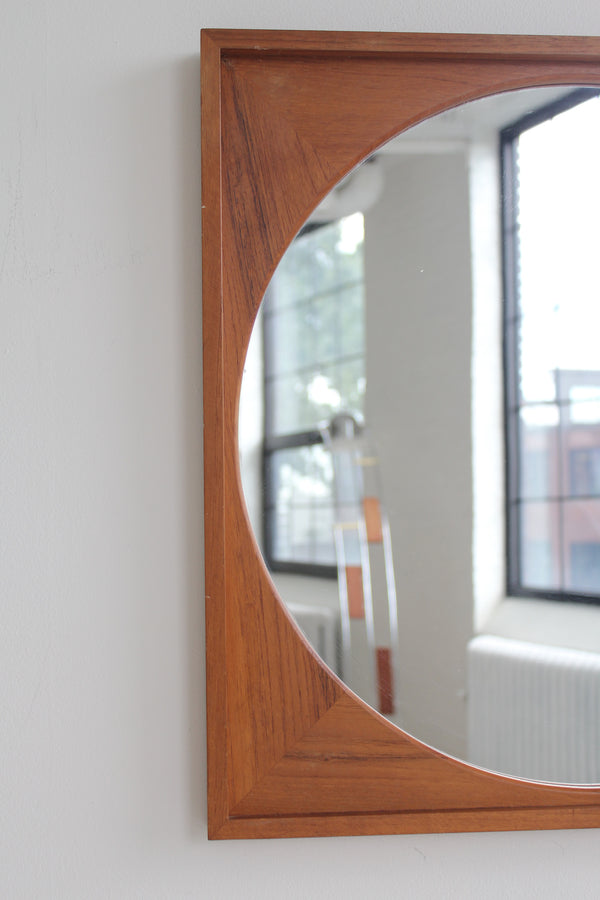 Teak Wall Mirror