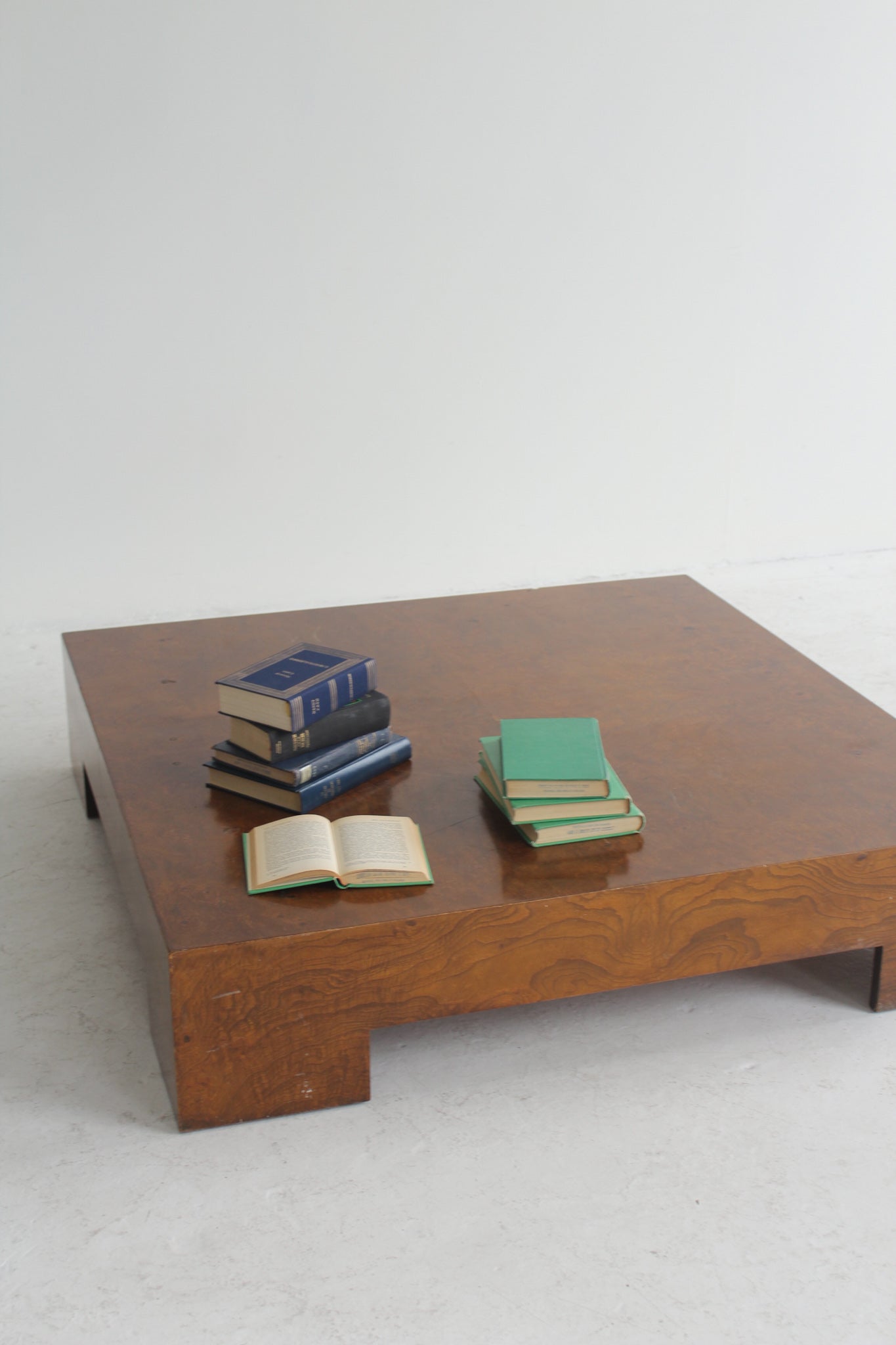 Low Burlwood Coffee Table by Milo Baughman for Thayer Coggin