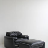 Maralunga Lounge Chair and Ottoman by Vico Magistretti for Cassina