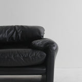 Maralunga Lounge Chair and Ottoman by Vico Magistretti for Cassina