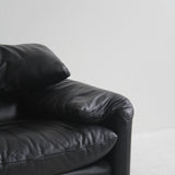 Maralunga Lounge Chair and Ottoman by Vico Magistretti for Cassina