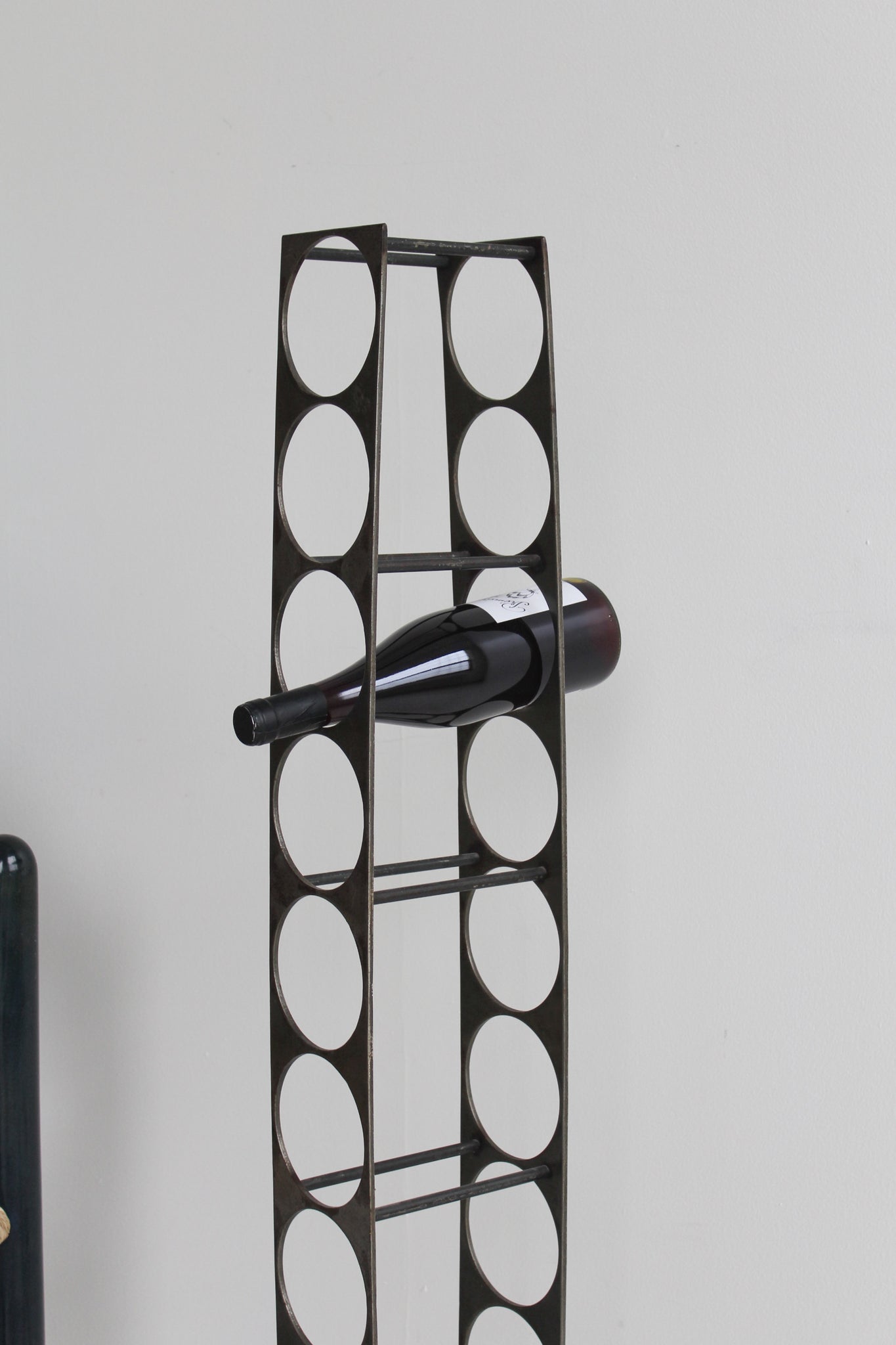Handcrafted Steel Wine Rack