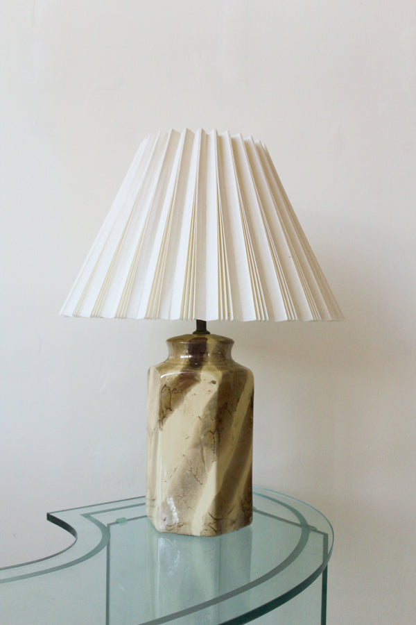 Ceramic Pleated Lamp