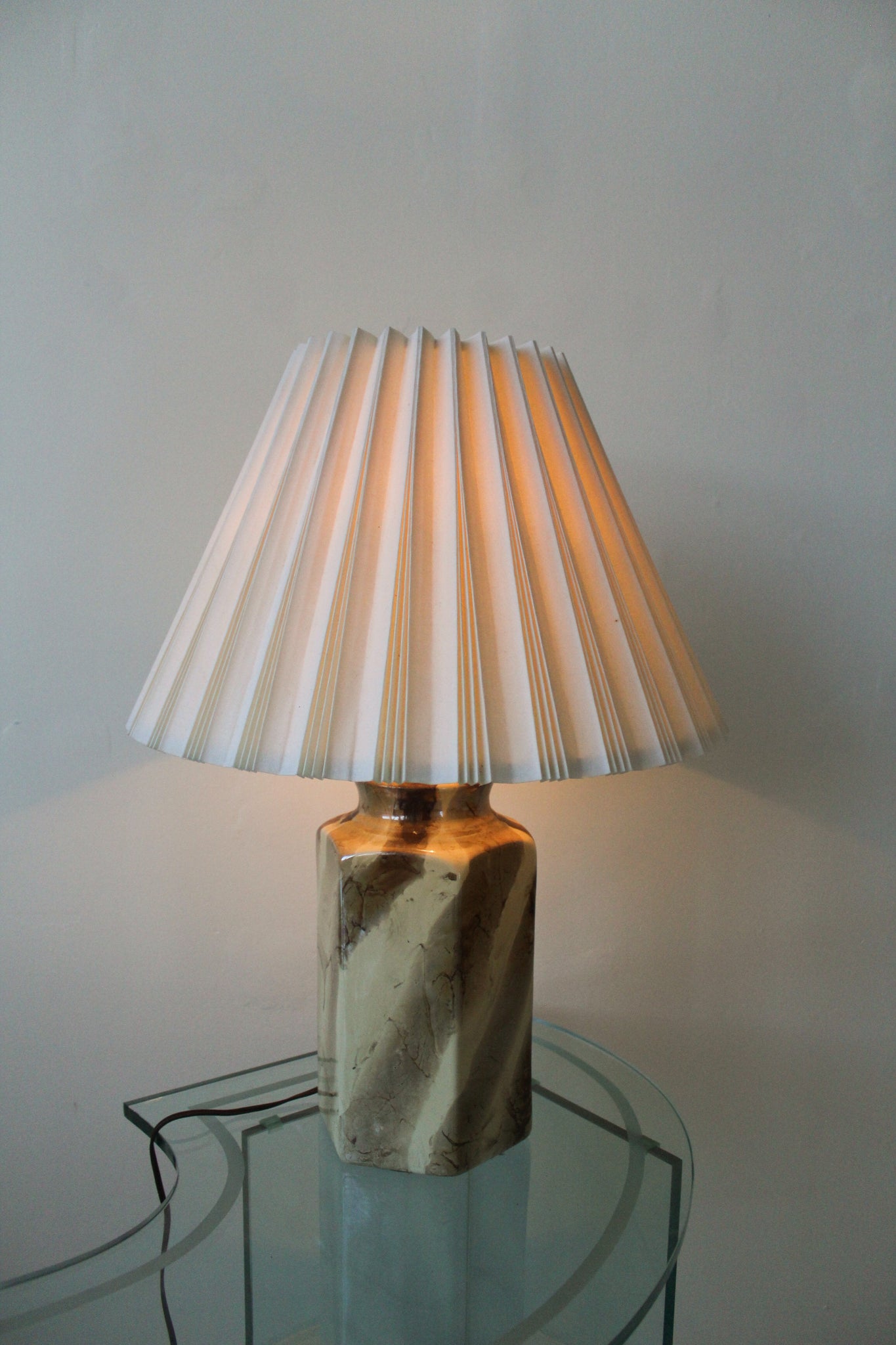 Ceramic Pleated Lamp