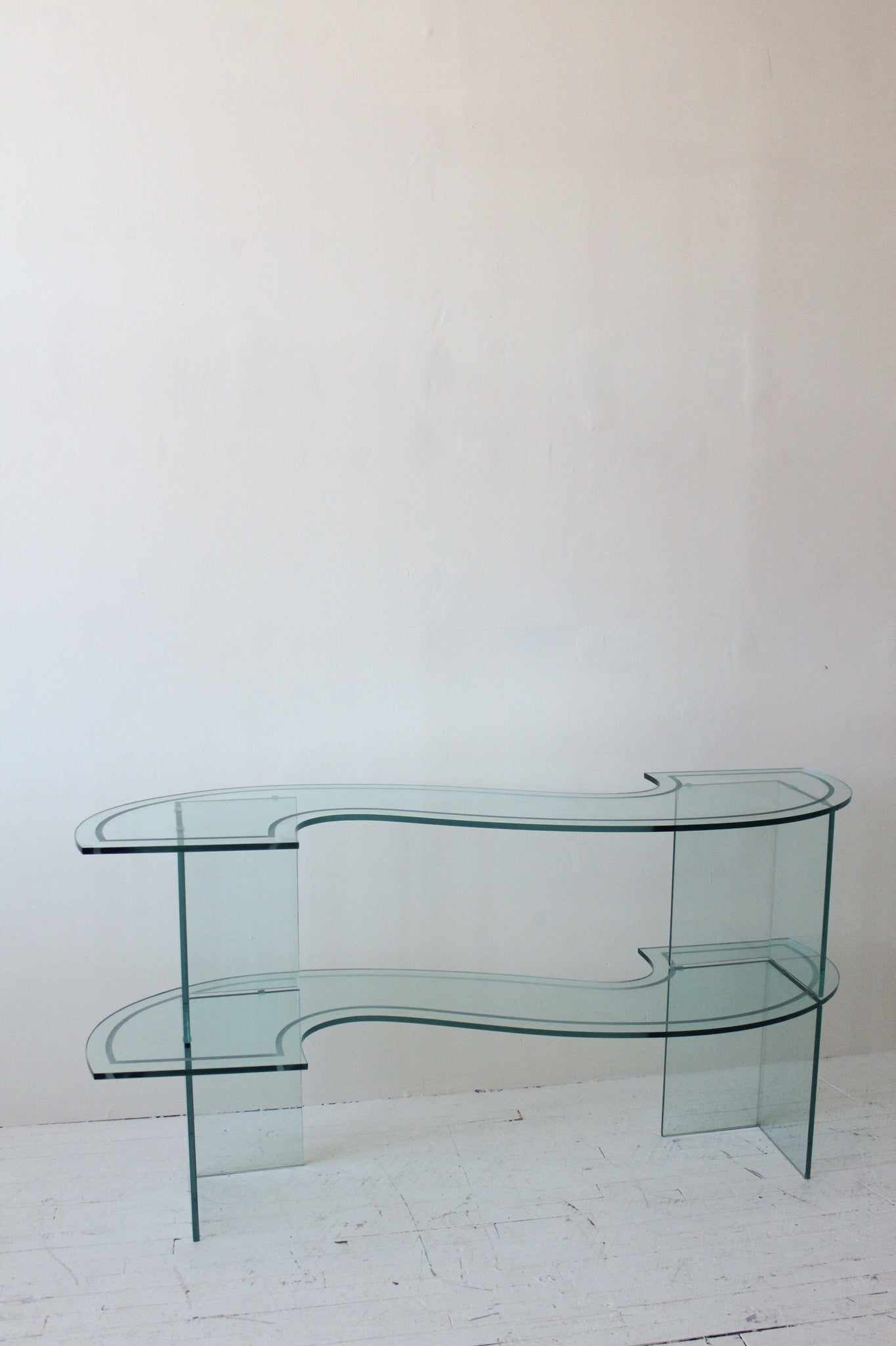 Wavy Glass Console
